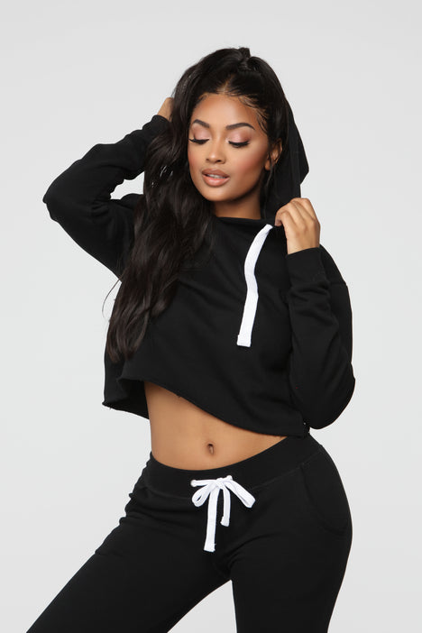 Fashion nova crop top hoodie shop