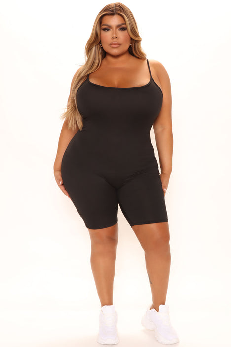 Nova Season Biker Short Romper Black