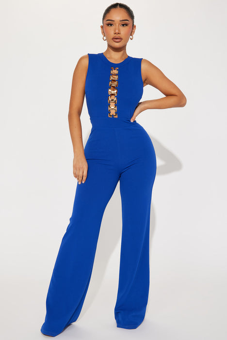 Royal blue jumpsuit fashion online nova