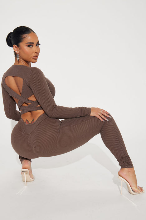 Mya Legging Set - Brown, Fashion Nova, Matching Sets