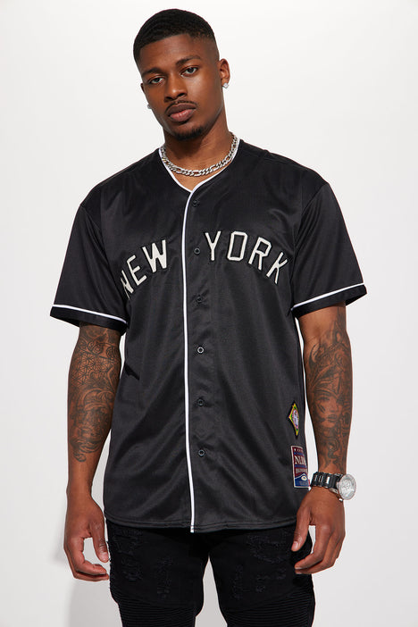 New York Black Yankees Baseball Jersey - Black