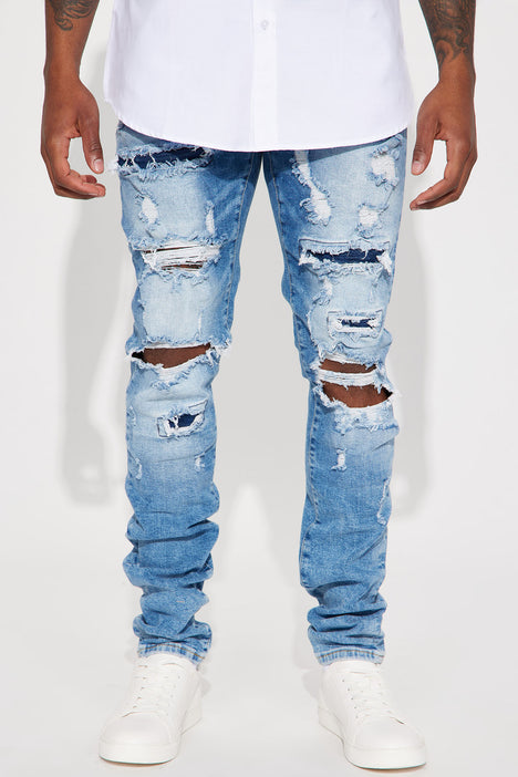 Ready To Unwind Stacked Skinny Jeans Medium Wash