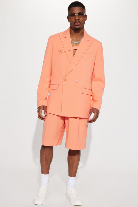Coral shorts 2025 and blazer
