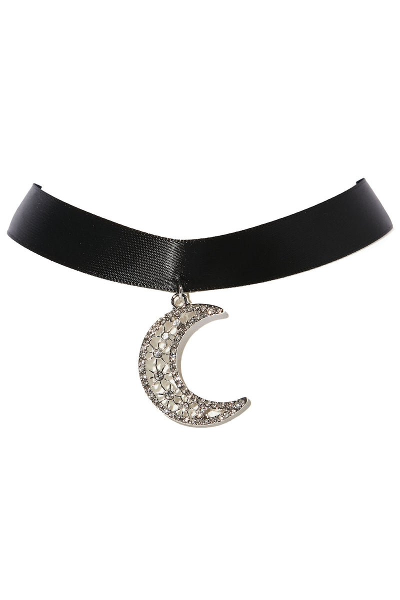 In The Sky Choker Silver/Black Fashion Nova, Jewelry Fashion Nova