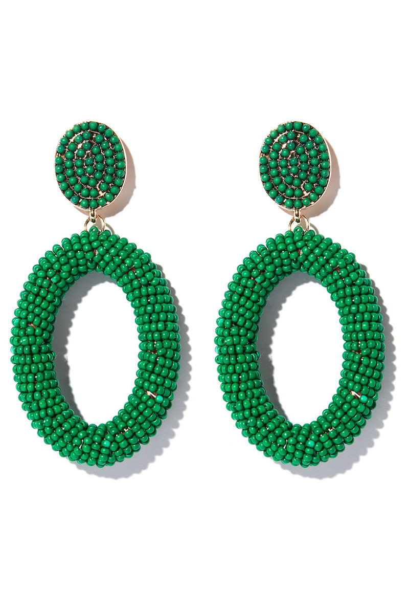 Capsule Gala Earrings - Green | Fashion Nova, Jewelry | Fashion Nova