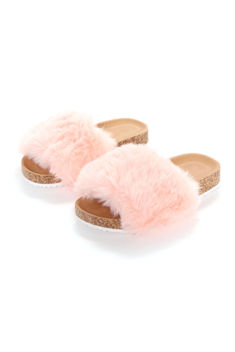 Fashion nova fur slides sale