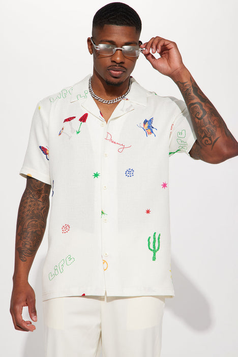 Fashion nova white sales button up shirt
