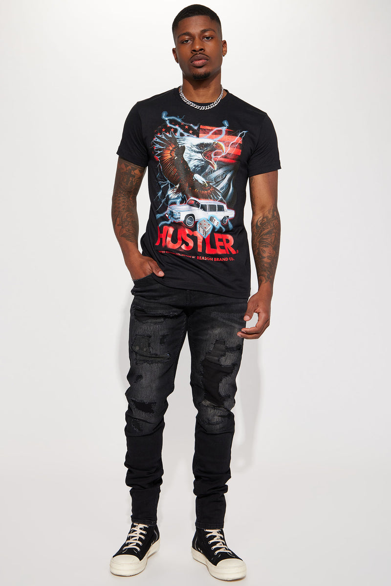 Hustler Magazine Eagle Short Sleeve Tee - Black | Fashion Nova, Mens