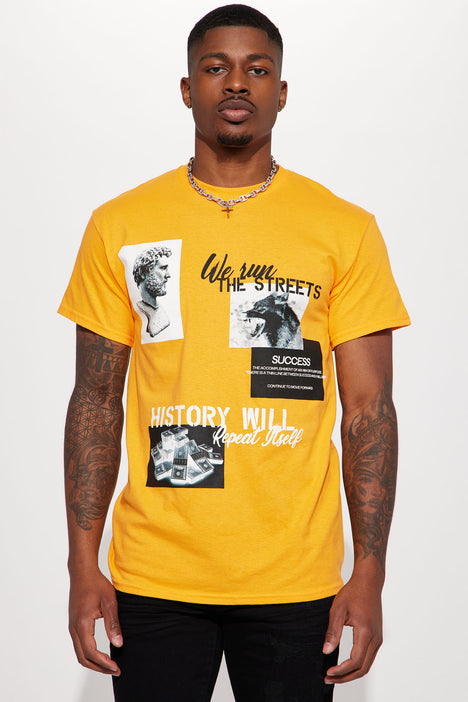 Orange & black graphic hot sale tee