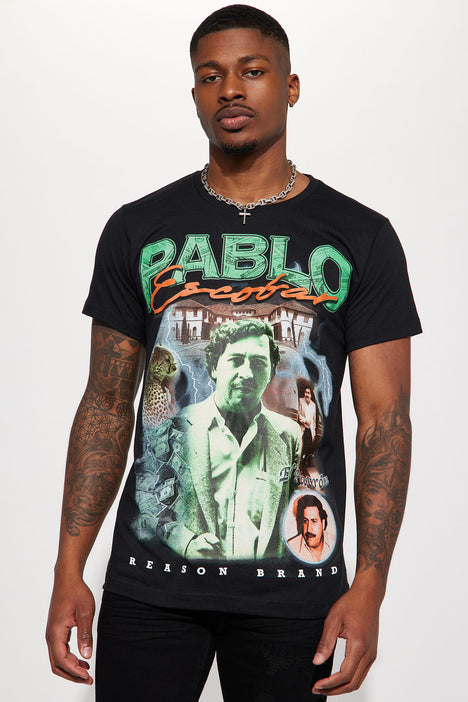 Pablo Escobar Remembrance Short Sleeve Tee Black Fashion Nova