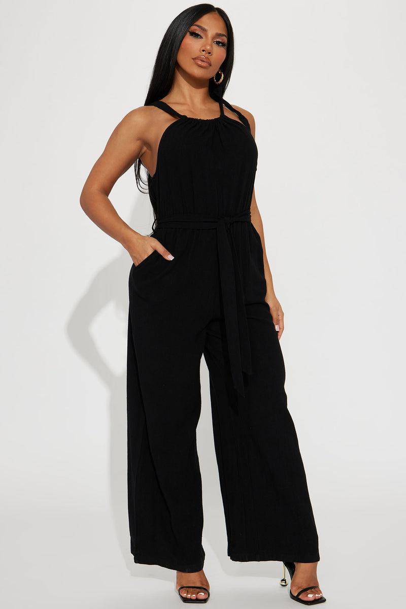 Maldives Linen Jumpsuit - Black | Fashion Nova, Jumpsuits | Fashion Nova