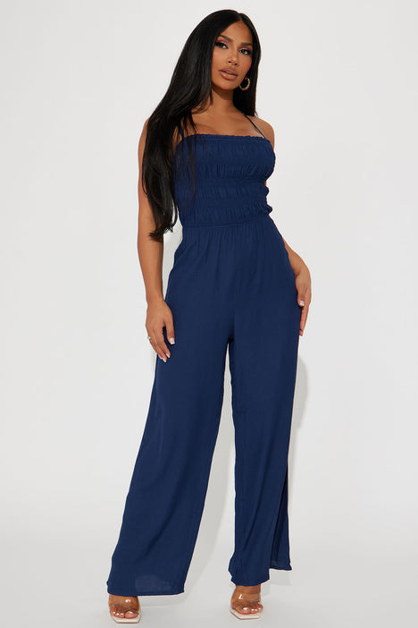 Navy blue jumpsuit fashion nova new arrivals