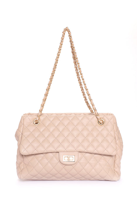 Spoiling Myself Handbag - Nude, Fashion Nova, Handbags