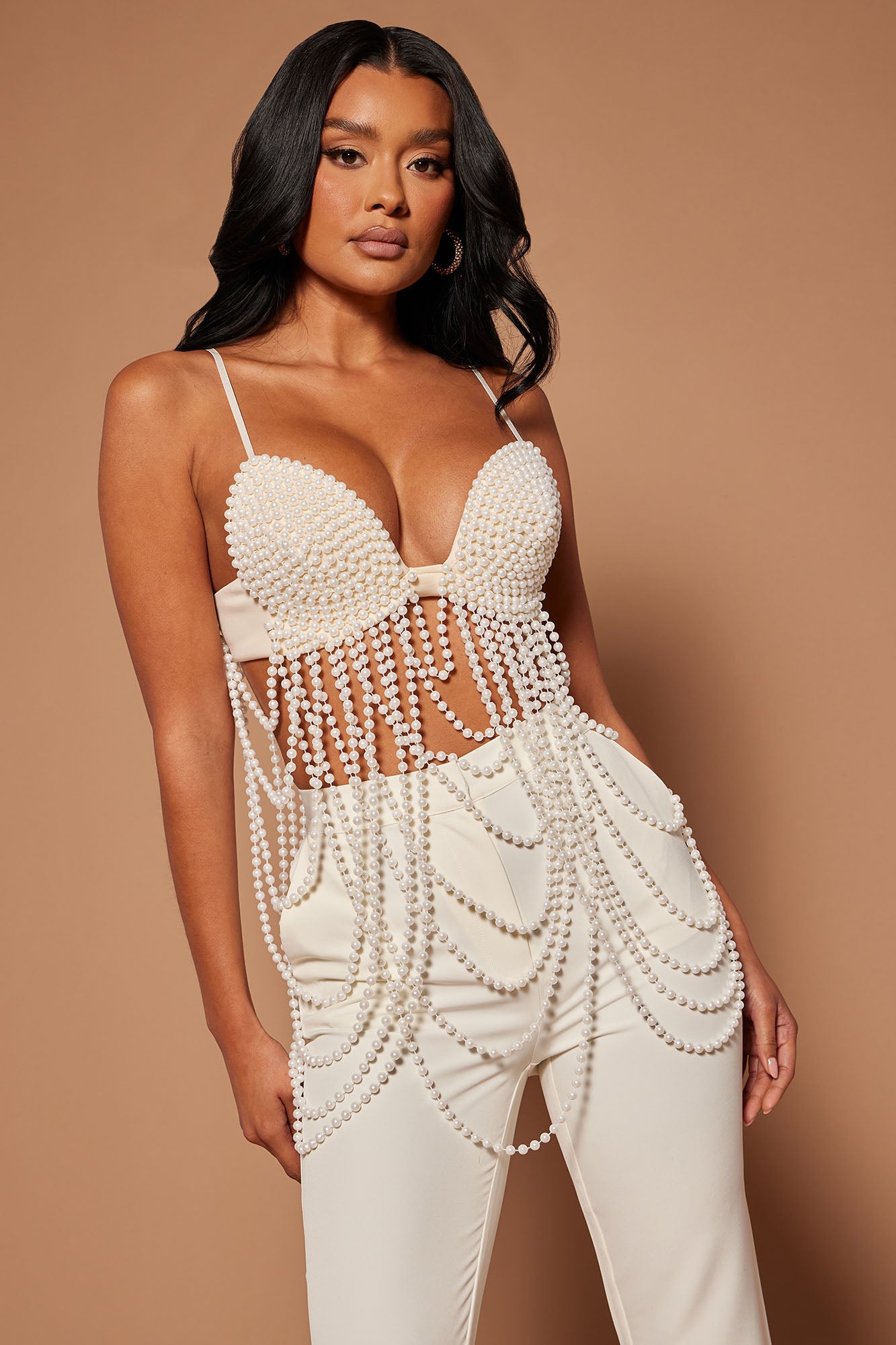Pearls On Pearls Bralette - Ivory, Fashion Nova, Luxe