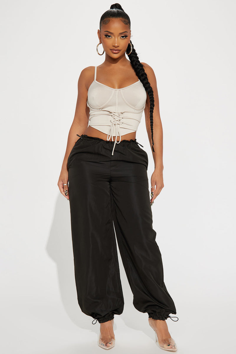 Cassidy Lace Up Cami - Khaki | Fashion Nova, Knit Tops | Fashion Nova