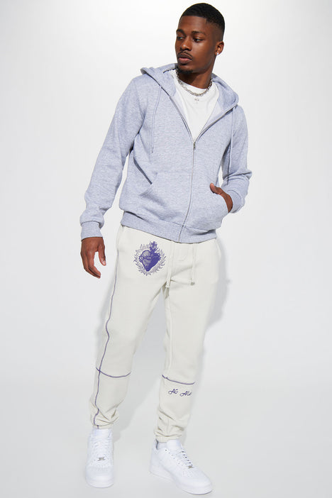 Fashion nova white joggers on sale