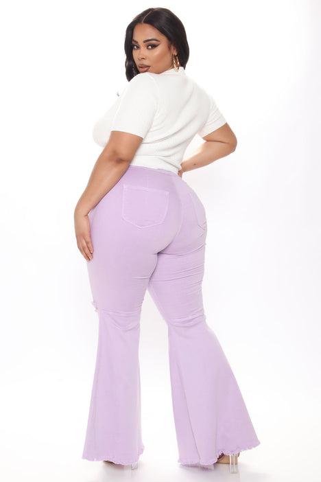 Mystery Solved Extreme Bell Bottom Jeans - Blush  Bell bottom jeans outfit,  Swimsuits for curves, Pink bell bottoms outfit