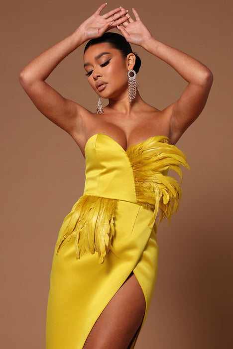 Jaqueline Asymmetrical Maxi Dress Chartreuse Fashion Nova