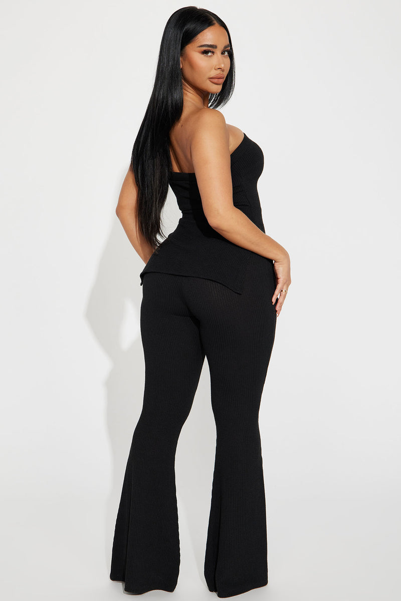 Highly Recommend Ribbed Pant Set - Black | Fashion Nova, Matching Sets ...