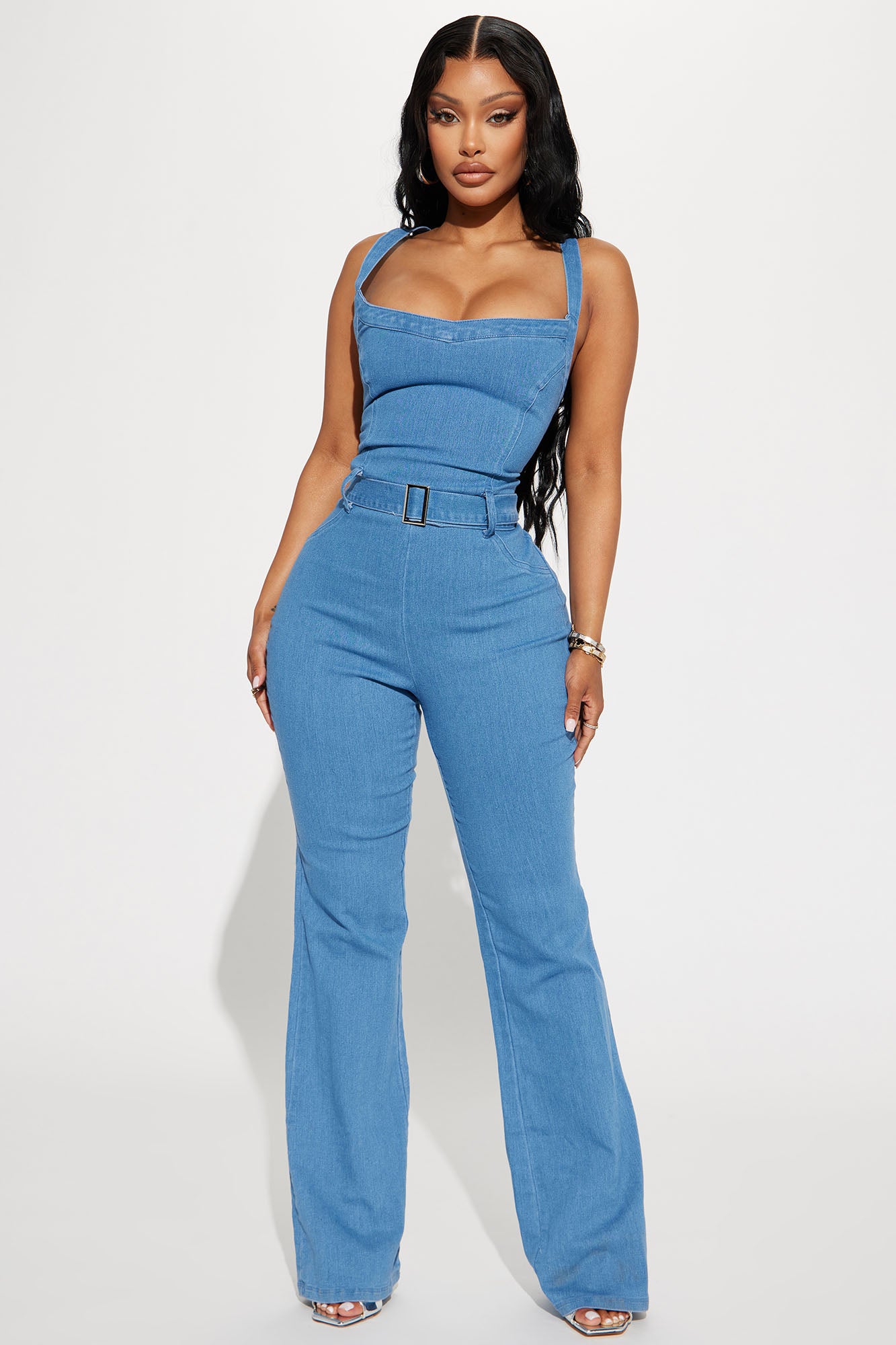 Naomi Denim Jumpsuit Medium Wash
