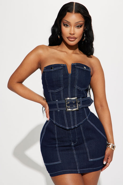 Fashion nova good jeans dress sale