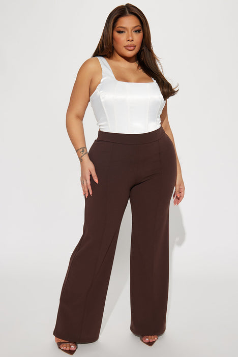 Plus size top petite dress pants