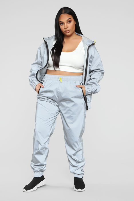 Outshine You Reflective Jacket Grey Fashion Nova Jackets