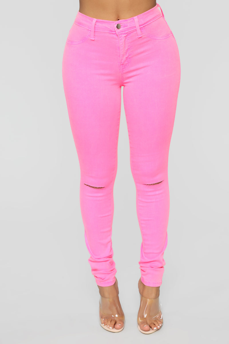 Canopy Jeans - Neon Pink | Fashion Nova, Jeans | Fashion Nova