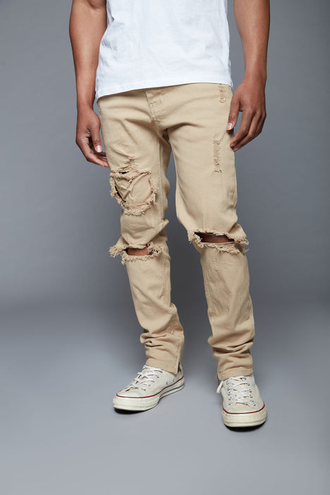 Khaki jeans for men deals
