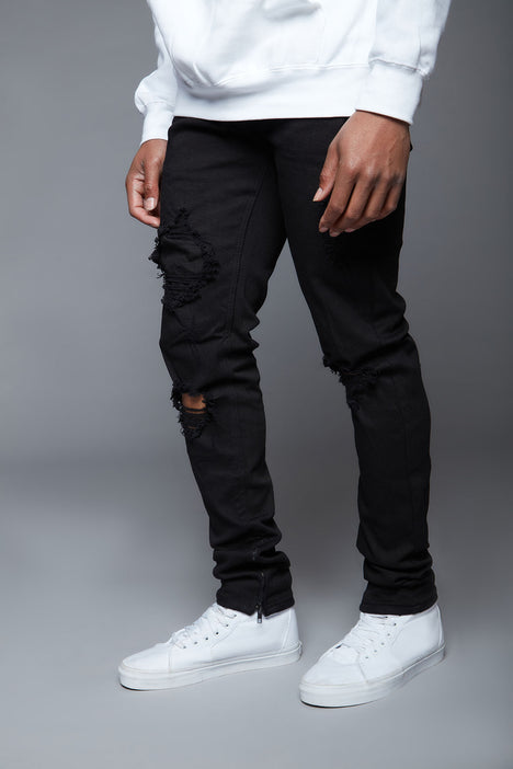 Fashion nova black skinny jeans on sale