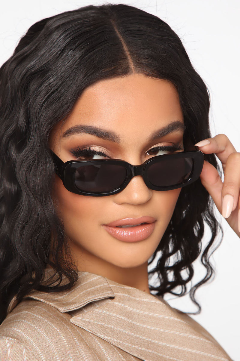 Tea Sippin' Square Sunglasses - Black | Fashion Nova, Sunglasses ...