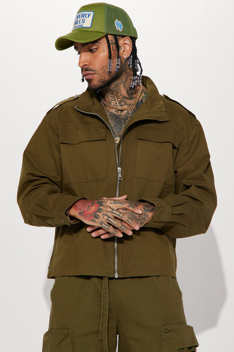 Only Better Twill Military Jacket Olive