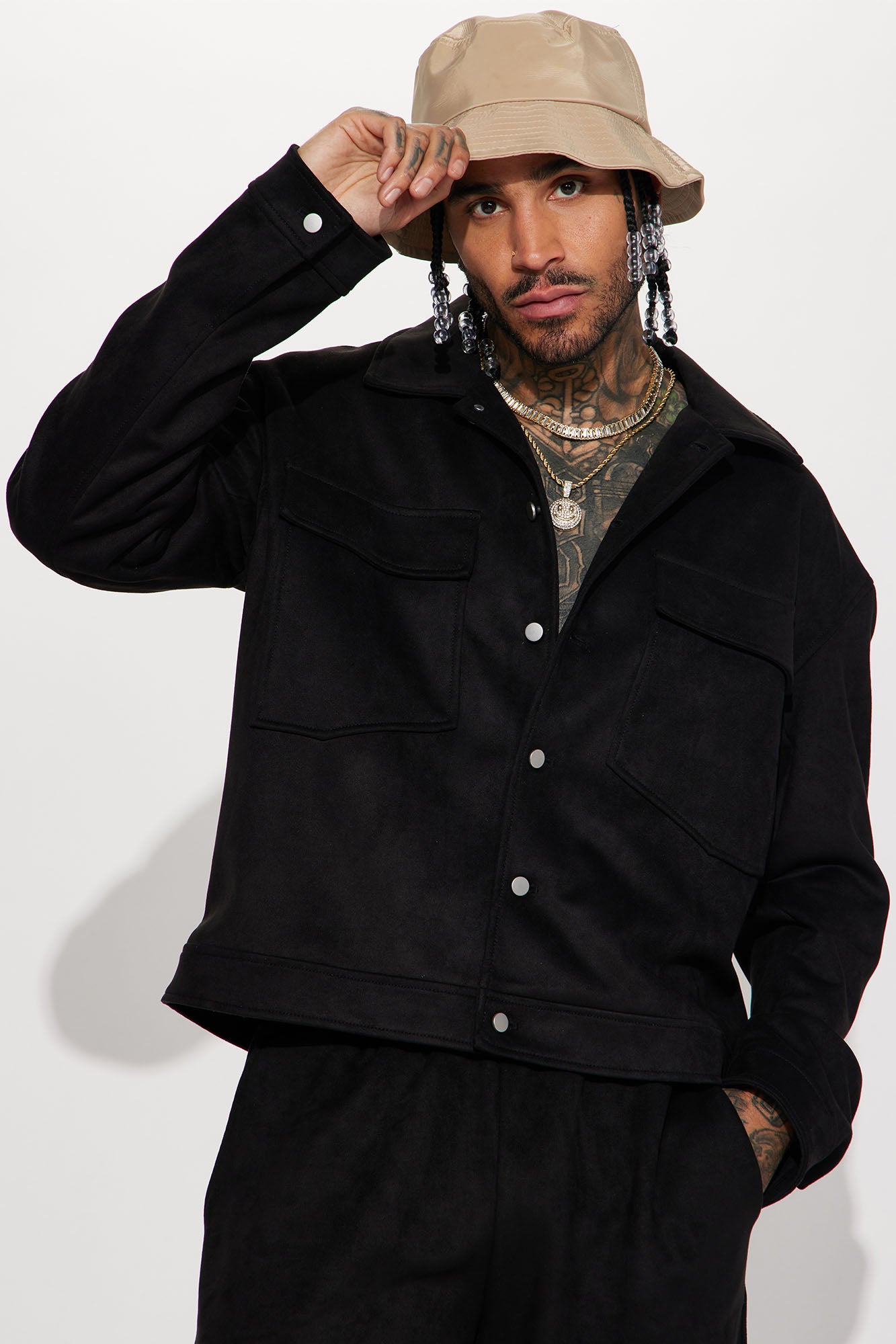 Did Me Dirty Faux Suede Jacket Black Fashion Nova Mens