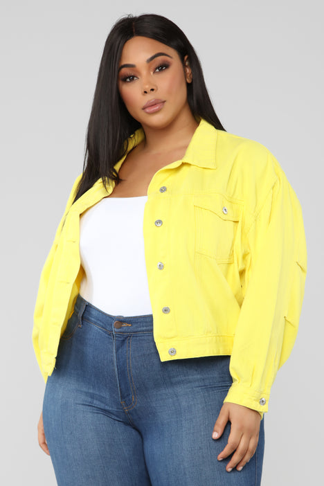 Fashion nova yellow jacket on sale