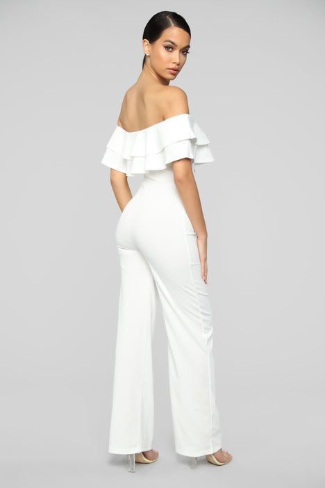 Ready to ruffle deals jumpsuit fashion nova