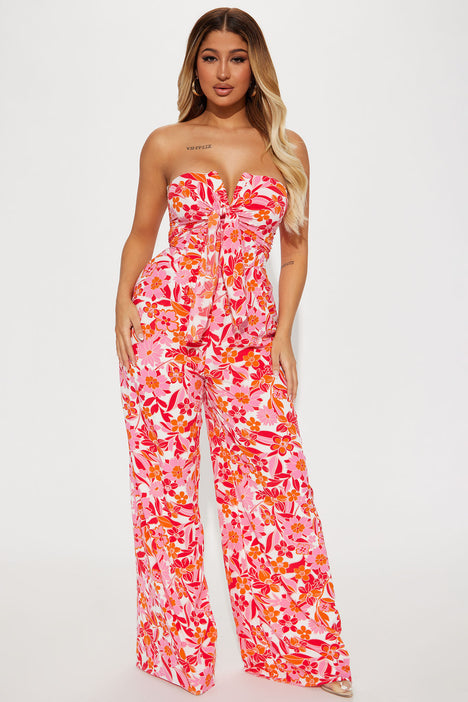 Kendel Floral Jumpsuit Pink