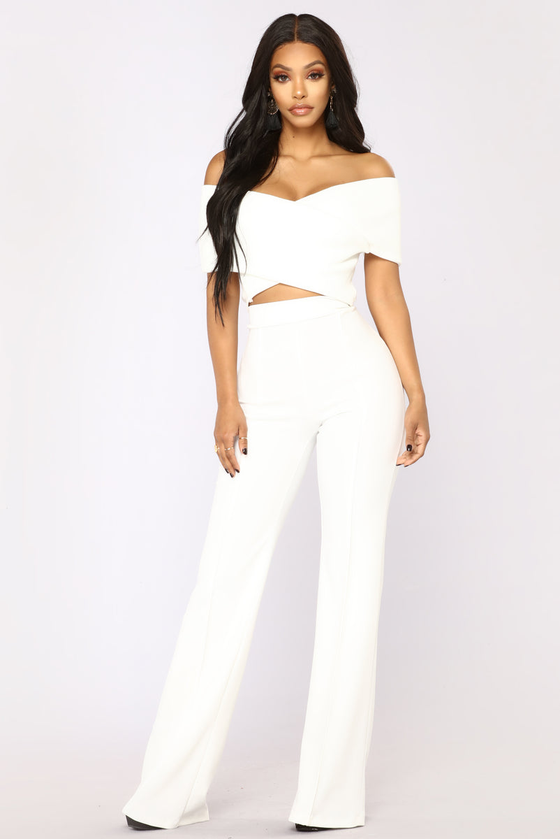 So Empowered Off Shoulder Top - White | Fashion Nova, Knit Tops ...