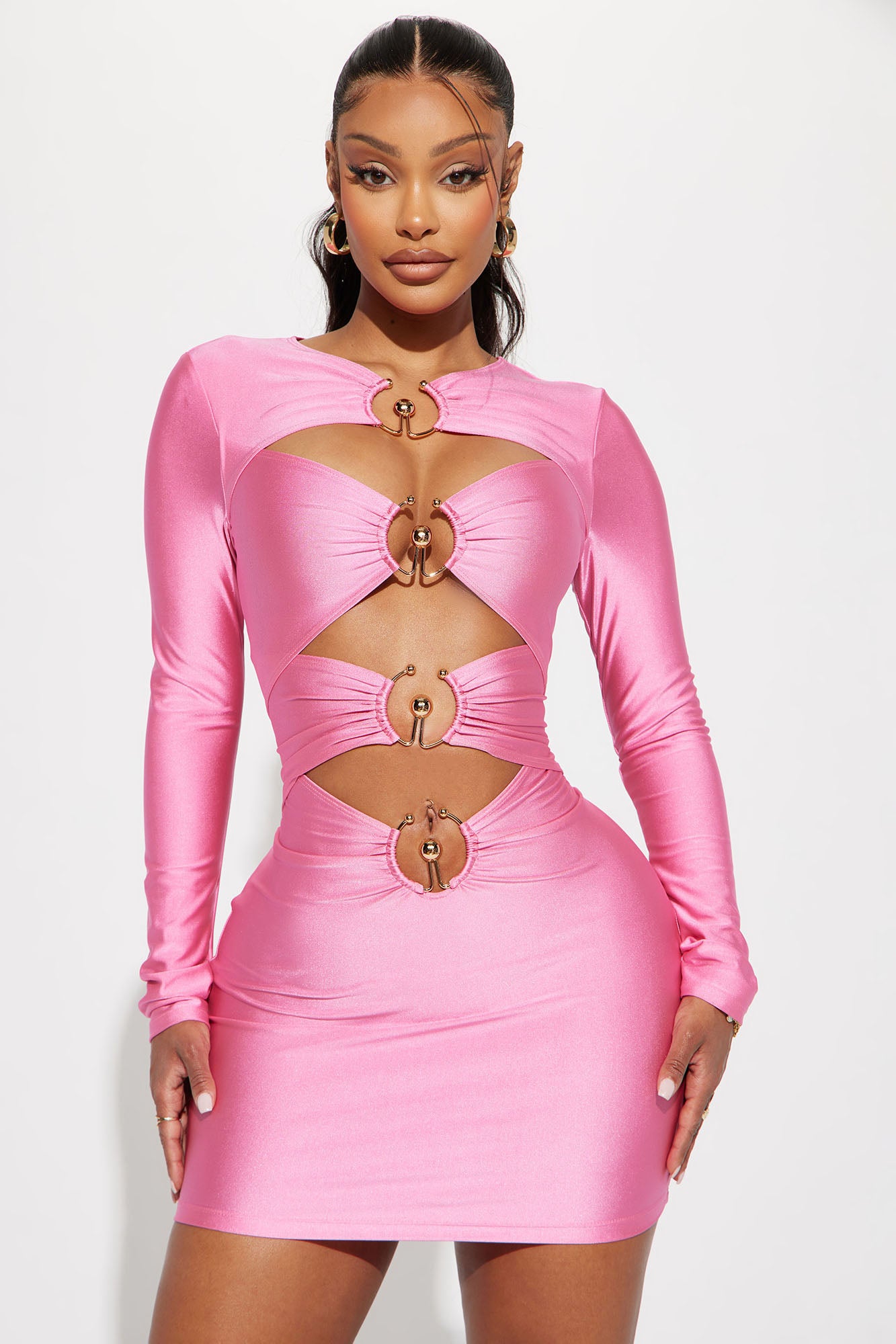 Fashion nova clearance pink cutout dress