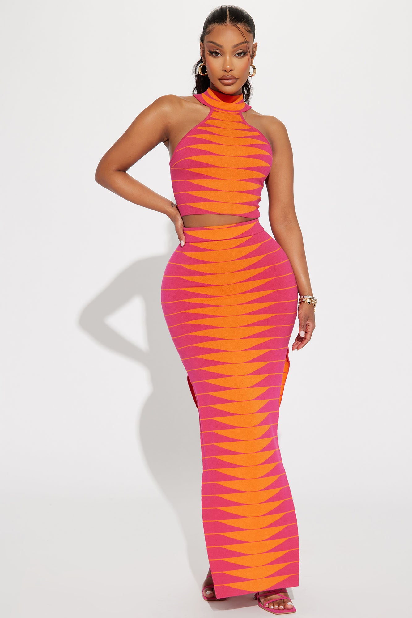 Pink skirt fashion nova sale