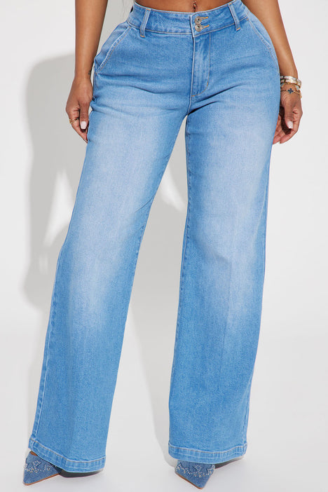 Wide leg sale jeans fashion nova