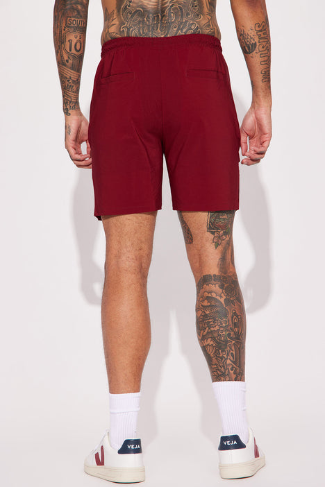 Burgundy chino sales shorts