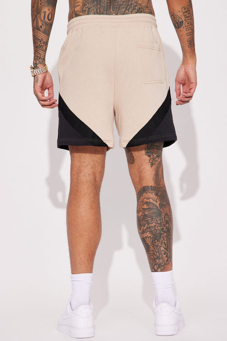 Men's New York Black Yankees Shorts in Cream Size Medium by Fashion Nova