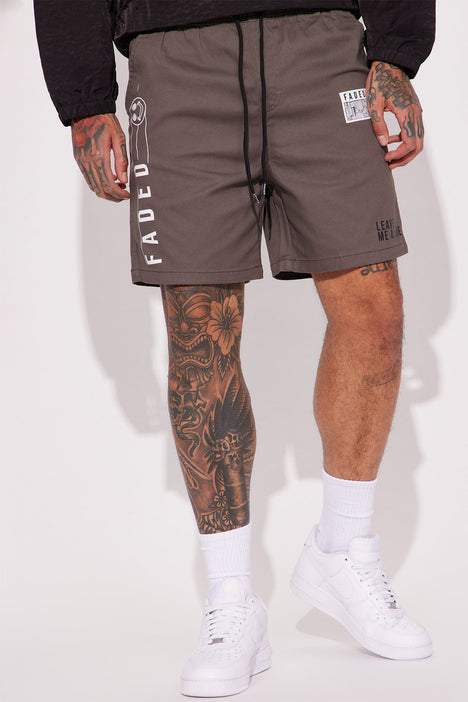 Always Faded Twill Shorts Charcoal Fashion Nova Mens Shorts Fashion Nova