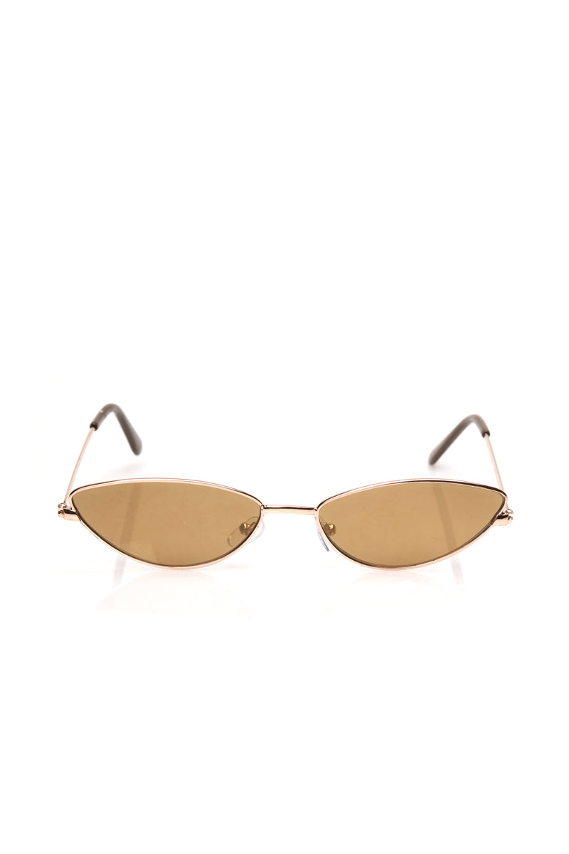 Crashing Down Sunglasses - Gold | Fashion Nova, Sunglasses | Fashion Nova