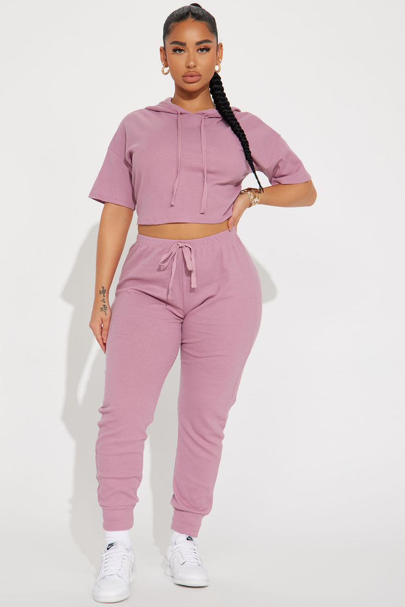 Living With You Jogger Set - Orchid | Fashion Nova, Matching Sets ...