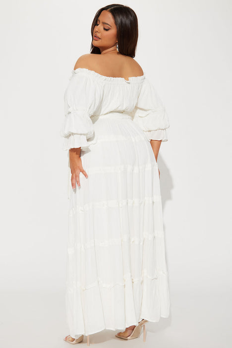 Fashion nova white discount plus size dress