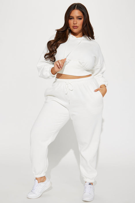 Breezy Day Jogger Set White Fashion Nova Matching Sets