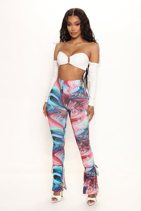 Printed skinny pants shop