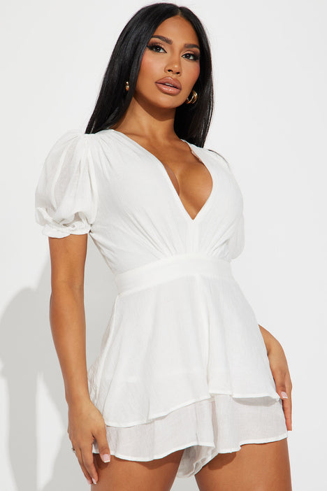 Natasha Romper White