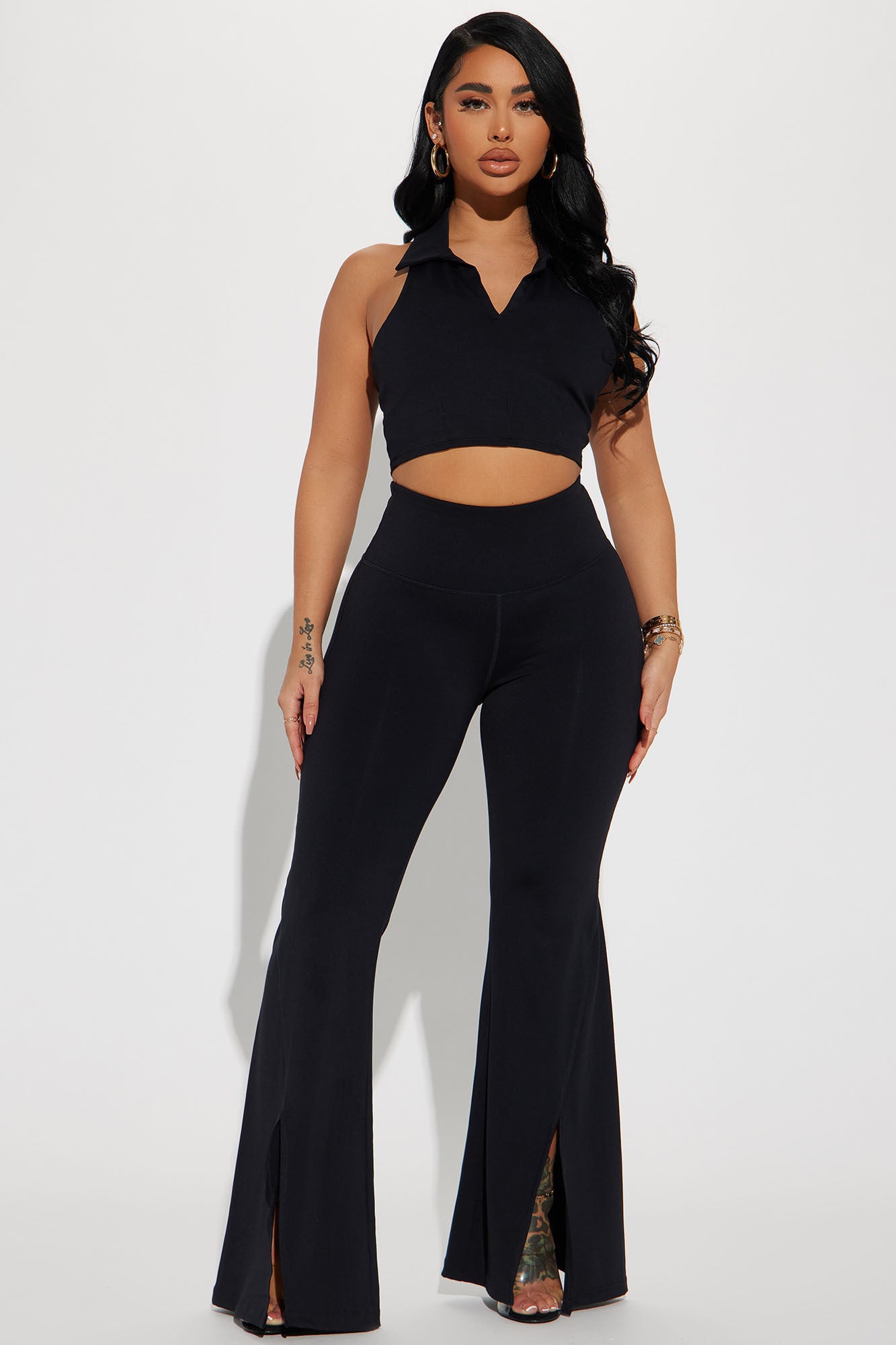 Alexa Flare Lounge Pant Black Fashion Nova Lounge Fashion Nova